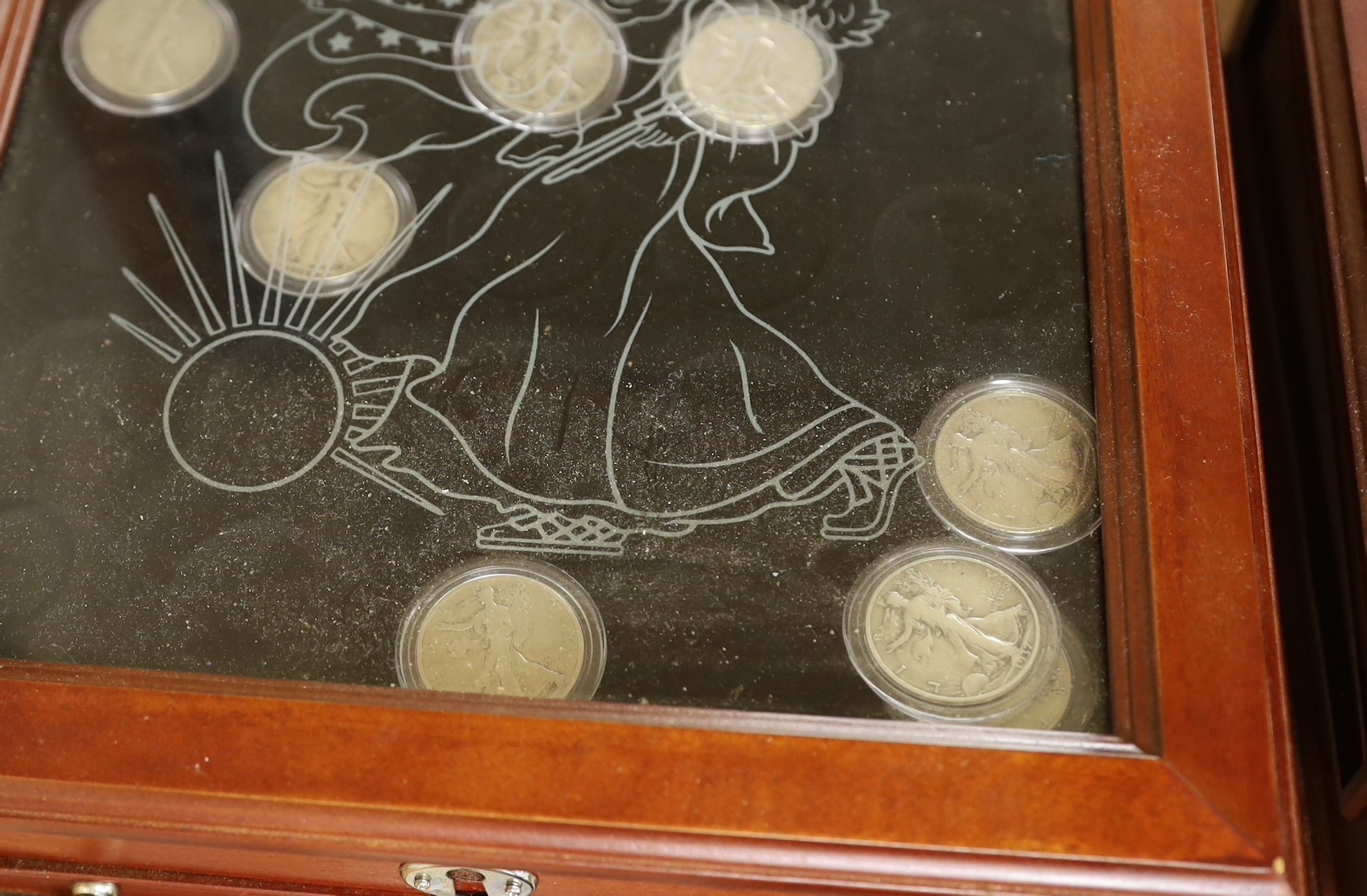 A group of incomplete boxed collector's coin sets